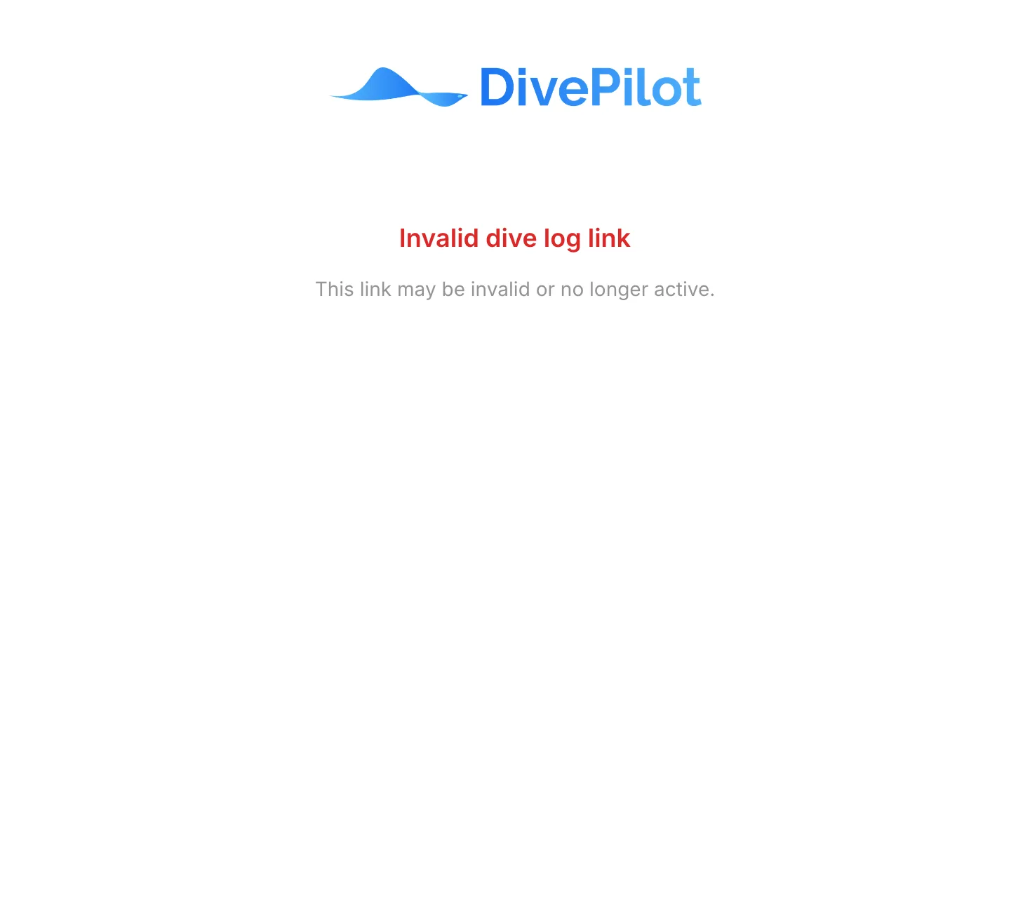The dive log a guest receives, with depth, duration, water temperature and visibility per dive